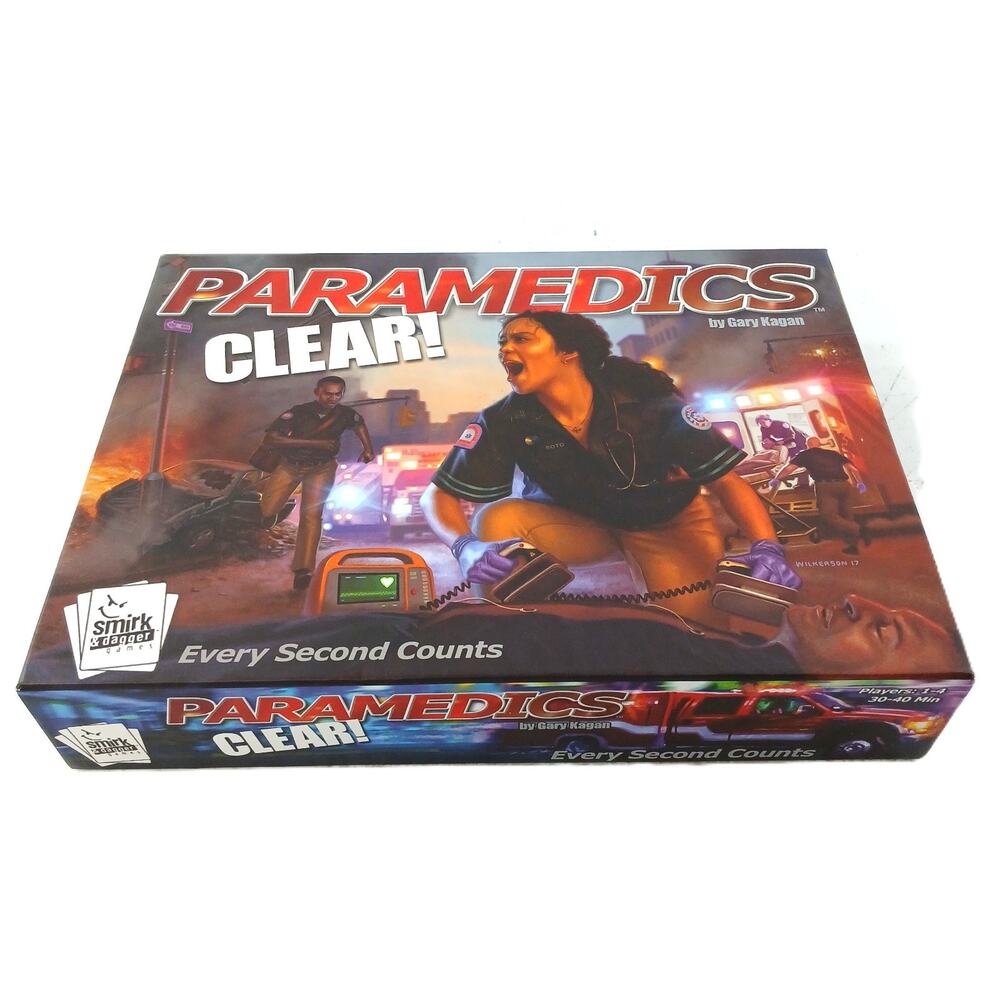 Paramedics Clear Board Game by Gary Kagan Smirk & Dagger Strategy Game Complete